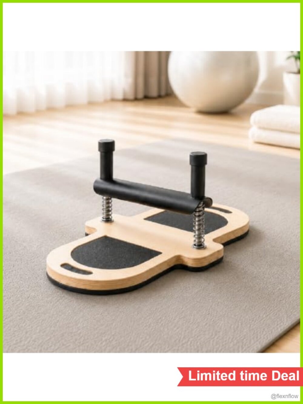 Vinsot Wooden Pilates Foot Corrector Arch Support Trainer Adjustable Resistance
